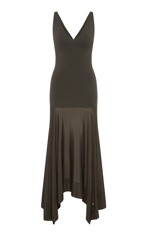Knit Bodice Margot Midi Dress