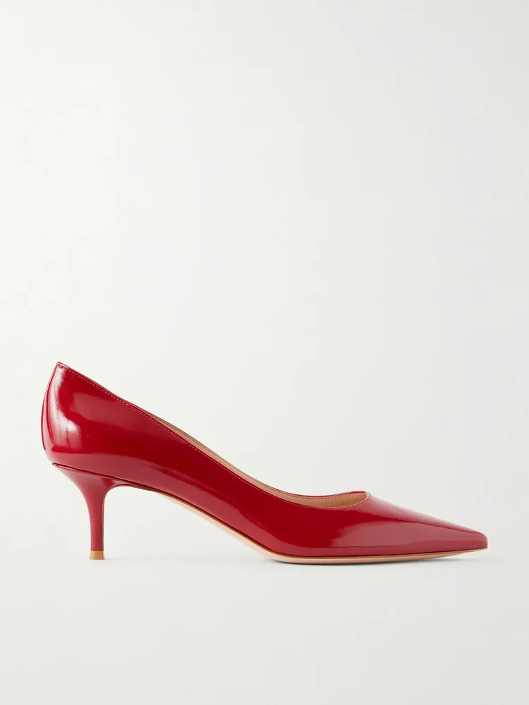 Gianvito 55 patent-leather pumps