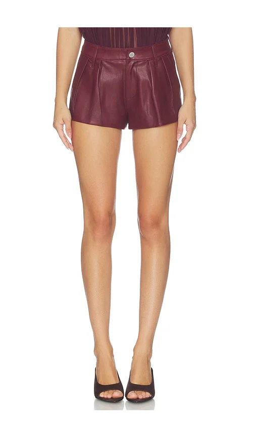 Faux Leather Shorts
