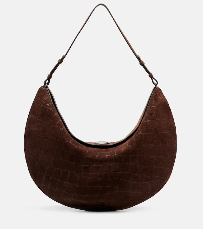 Le Calisso Medium suede shoulder bag