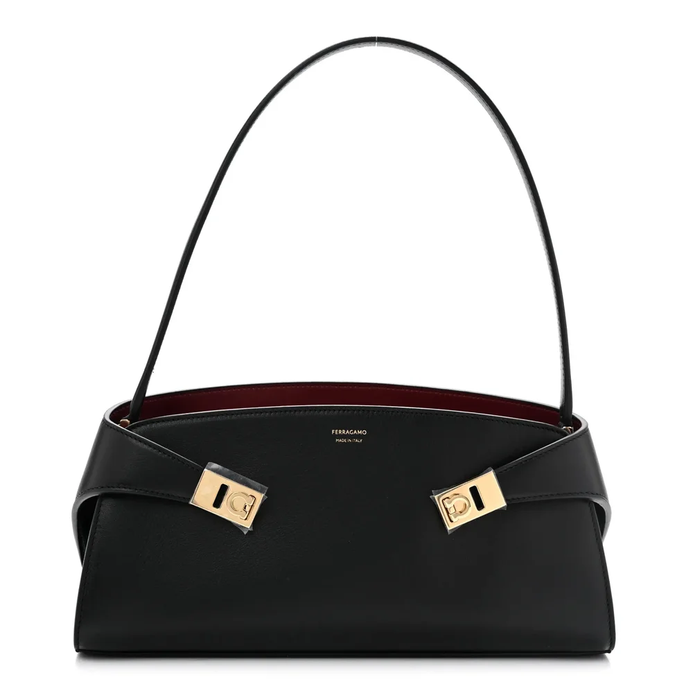 Pre-Owned Hug East West Shoulder Bag Calfskin