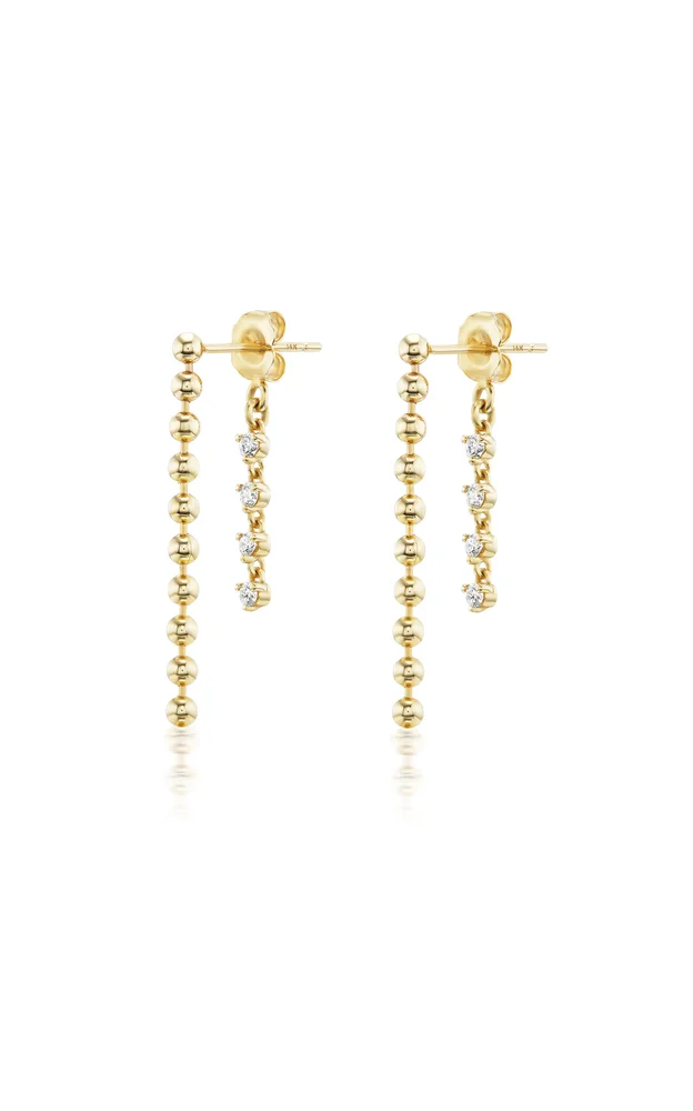14K Yellow Gold Mini Gemini Drops