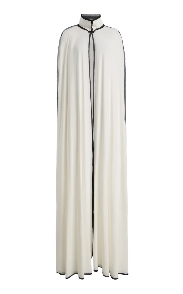 Prieure Monastic Cape with Raw Contrast Trim