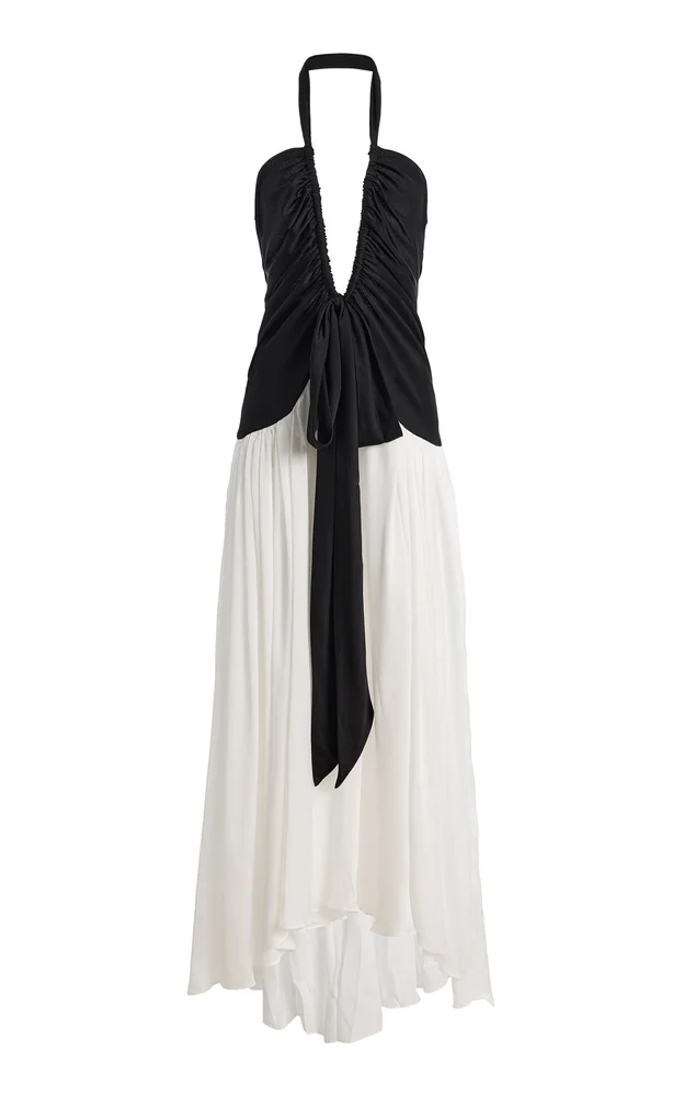 Exclusive Liessa Ruched Maxi Dress