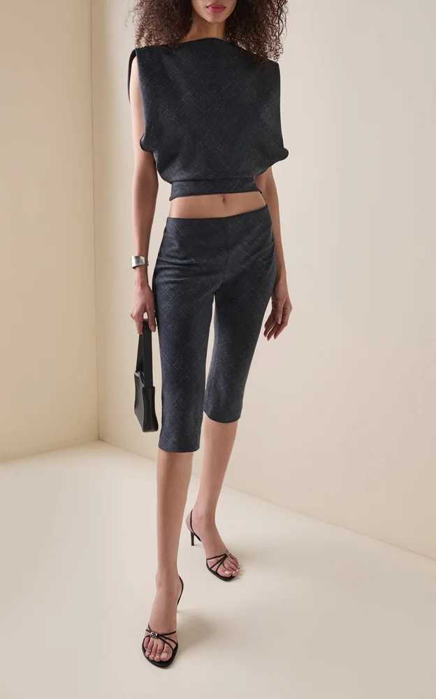 Banyan Wool-Linen Capri Pants