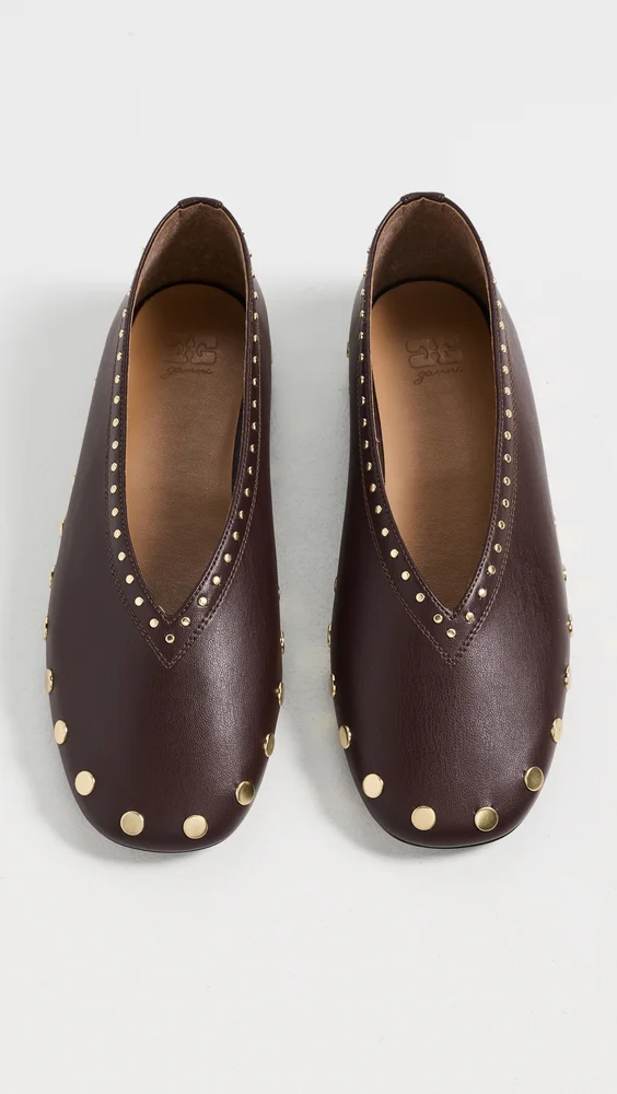 Jenny Ballerina Nappa Flats