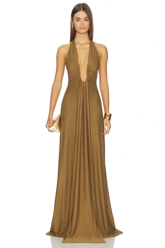 The Jennifer Cupro Maxi Dress