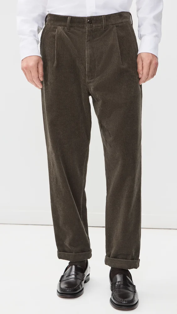 Standard Corduroy Pleated Pants