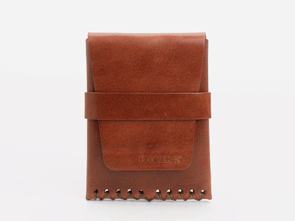 No. 155 Card Case with Flap in Tan