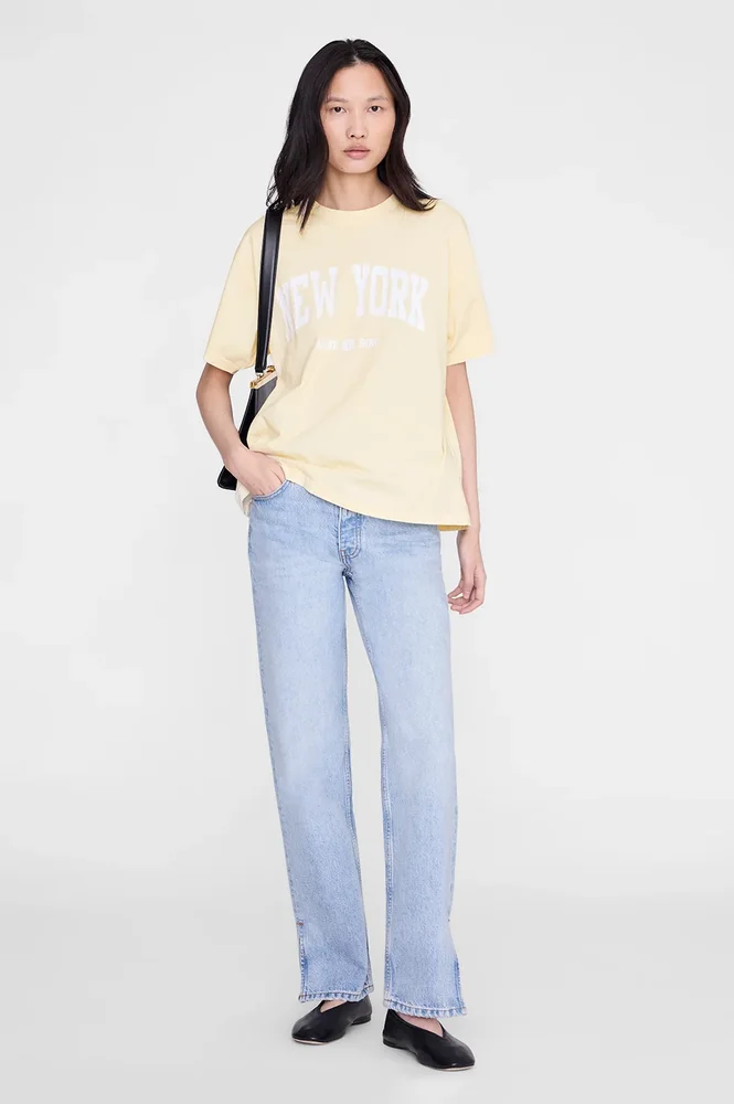 Cade Tee New York University - Butter Yellow