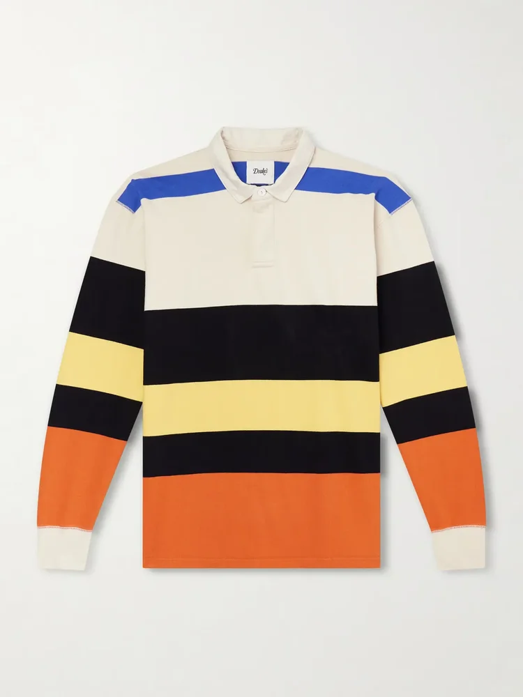 Striped Cotton-Jersey Rugby Shirt