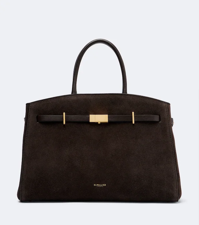 Hudson Midi suede tote bag