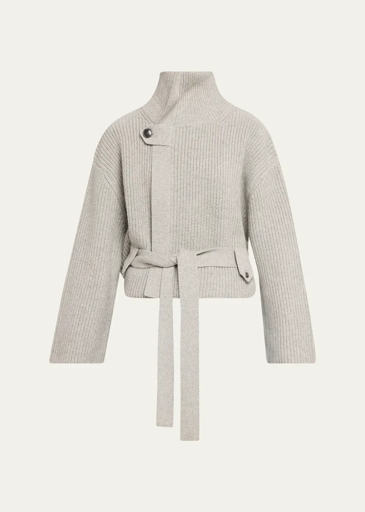 Neal Cashmere Hidden Zip Sweater