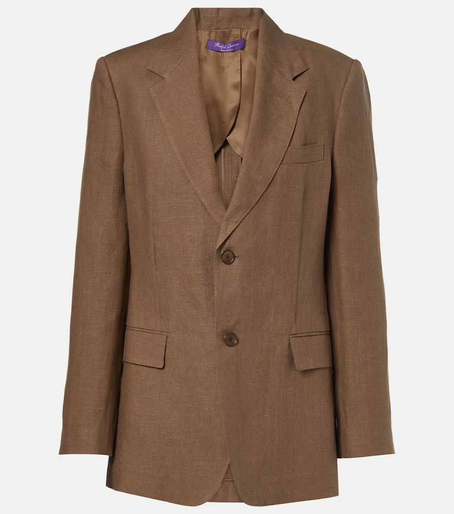 Marcy linen blazer