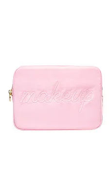 "makeup" Embroidered Large Pouch