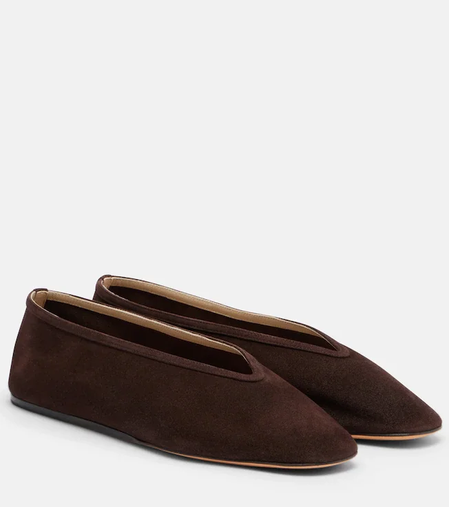 Luna suede ballet flats