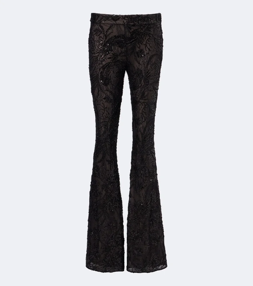 Meihua sequined flared pants