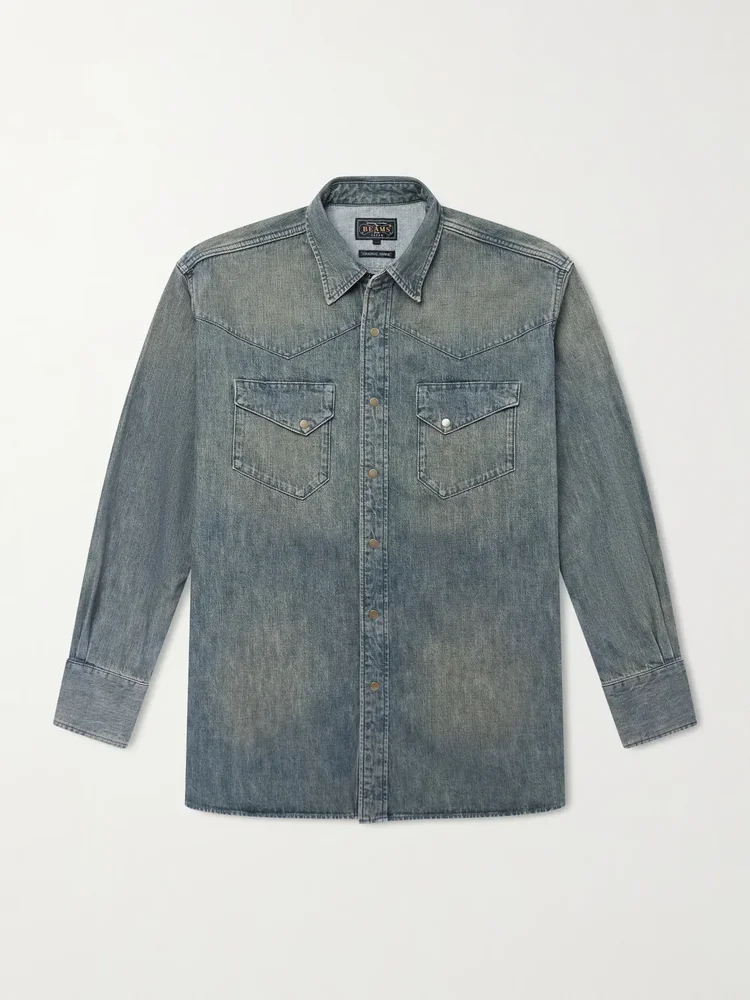 Western Double Dye Denim Shirt