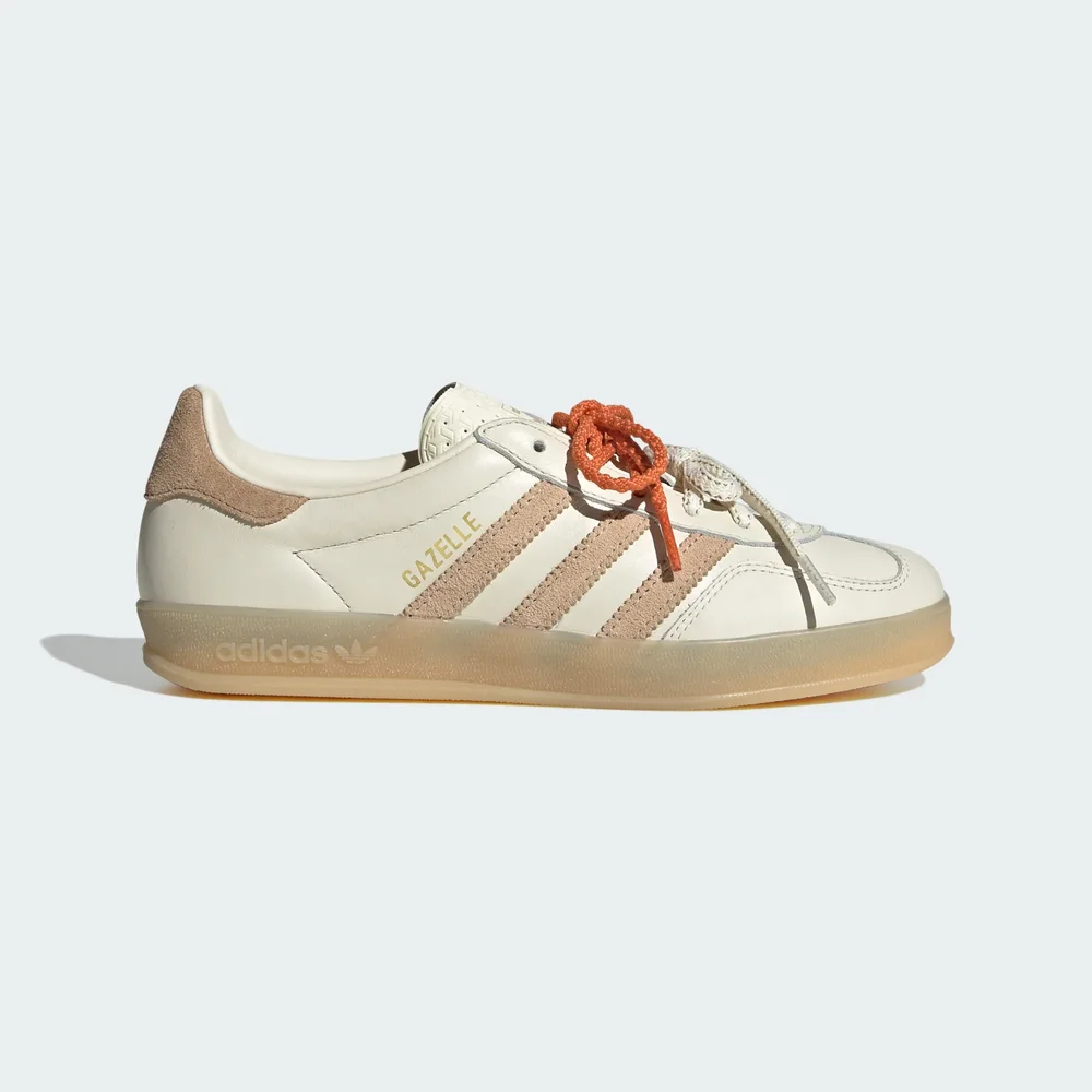 Women's Gazelle Indoor Shoes - Cream White / Magic Beige / Cardboard