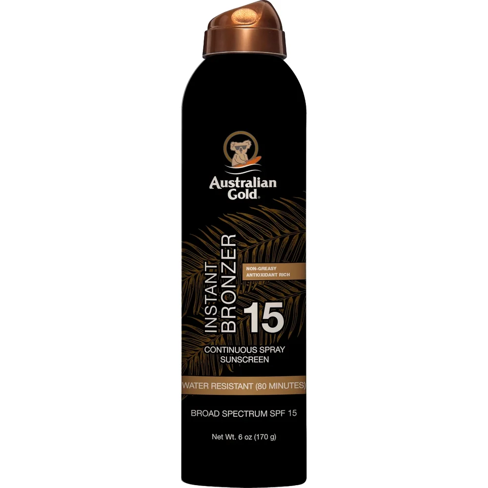 Continuous Spray Sunscreen With Instant Bronzer - SPF 15