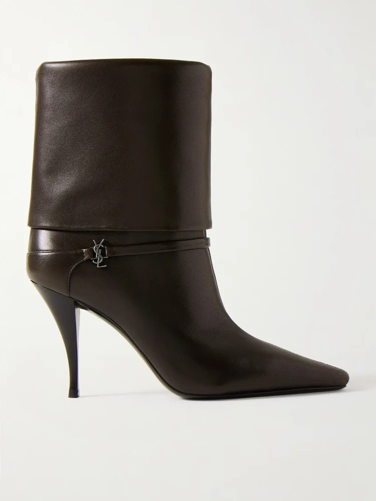 Niki Cassandre-embellished leather ankle boots