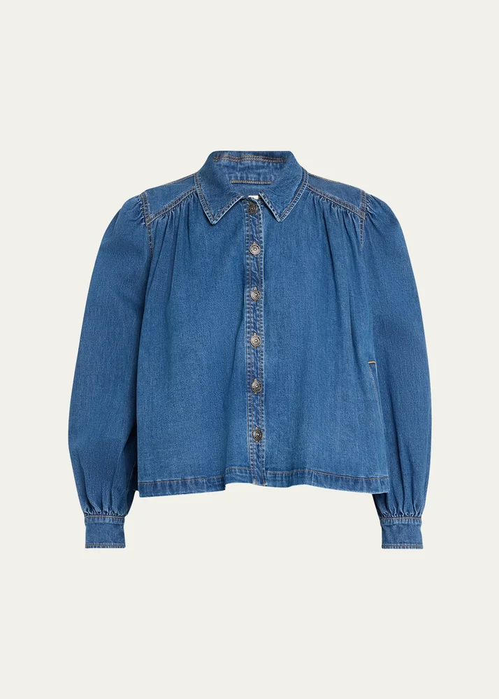 Lyla Denim Swing Jacket