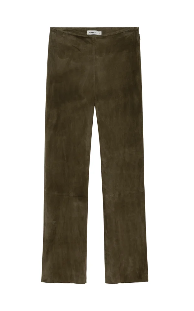 Veda Cropped Suede Pant