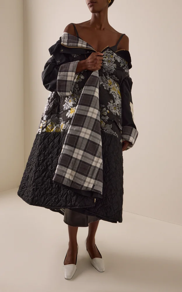 x Barbour Cotton Jacquard Coat