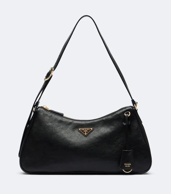 Prada Aimée Large leather shoulder bag