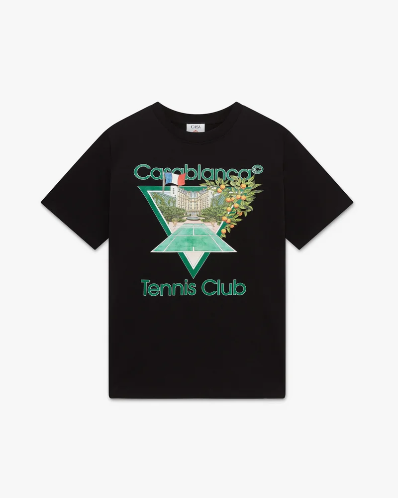 Black Tennis Club Icon Short Sleeve T-Shirt