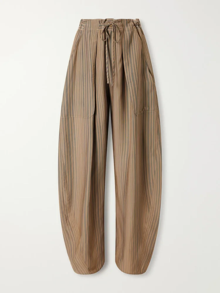 Clemence striped twill wide-leg pants