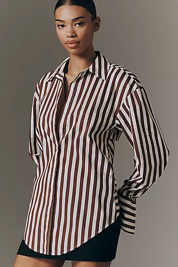 SIMONMILLER Loch Poplin Buttondown Top