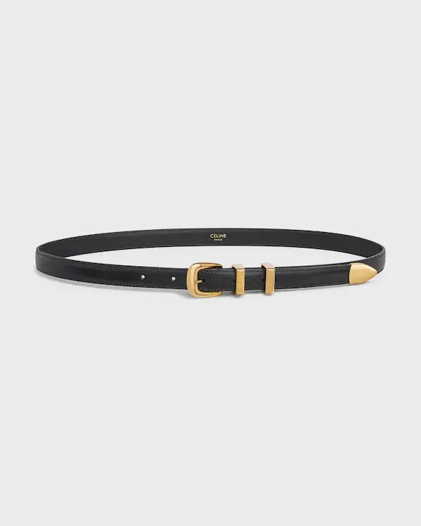 Western Belt 18 in Taurillon Leather