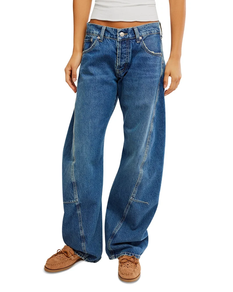 We The Free Fable Low Rise Twisted Seam Jeans in Heartsong