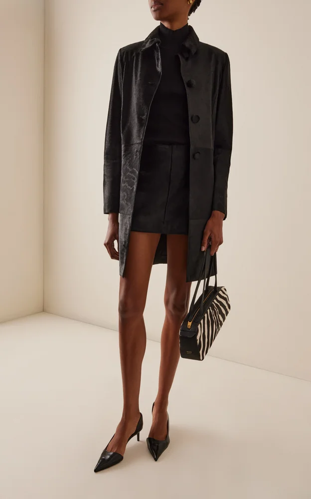 Exclusive Avery Pony Hair Mini Skirt