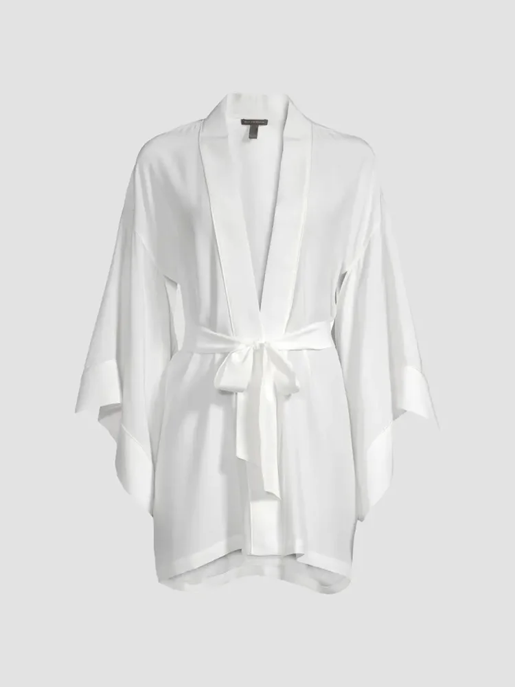 Silk Kimono-Inspired Robe