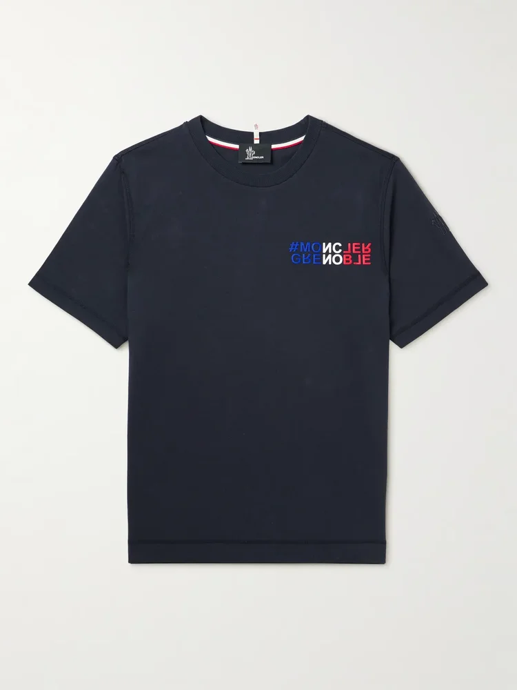 Slim-Fit Logo-Print Cotton-Jersey T-Shirt