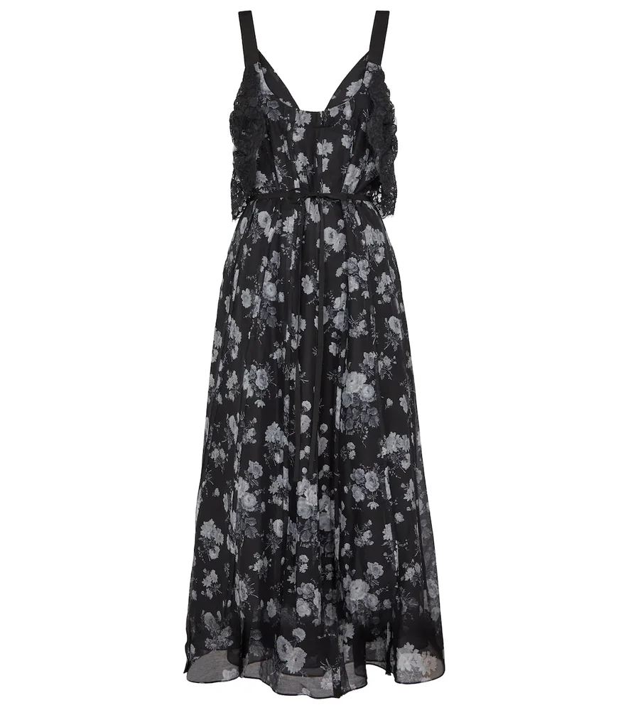 Talayah floral midi dress
