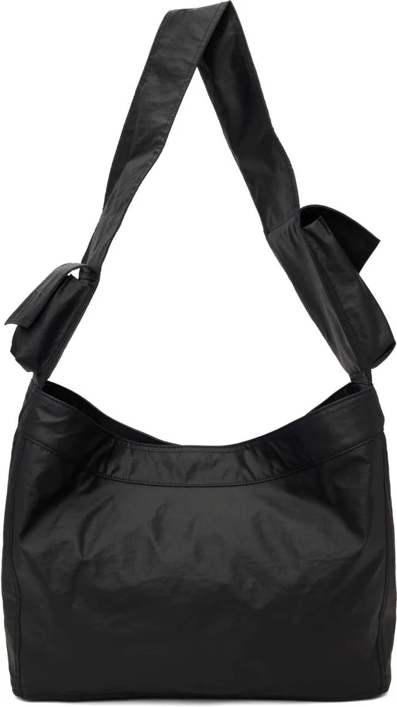Black Newspaper L Bag