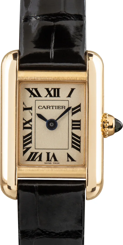 Pre-Owned Tank Louis Cartier WGTA0352 Mini 18K Yellow Gold