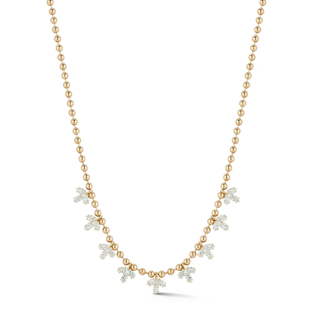 Connexion Triple Marquise Diamond Necklace
