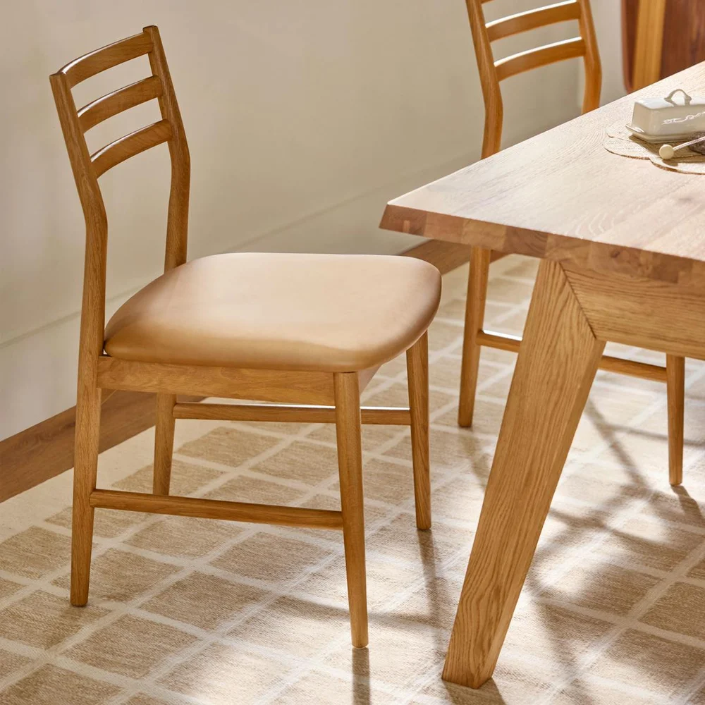 Wosla Leather Dining Chair (pair-only)