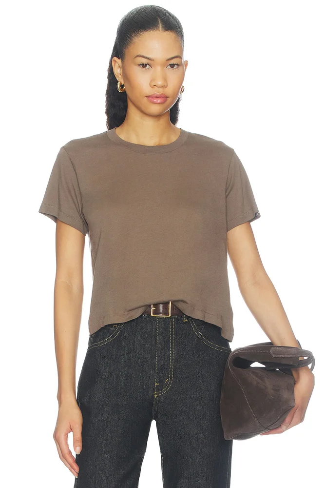 Cotton Short Sleeve Boxy Tee
