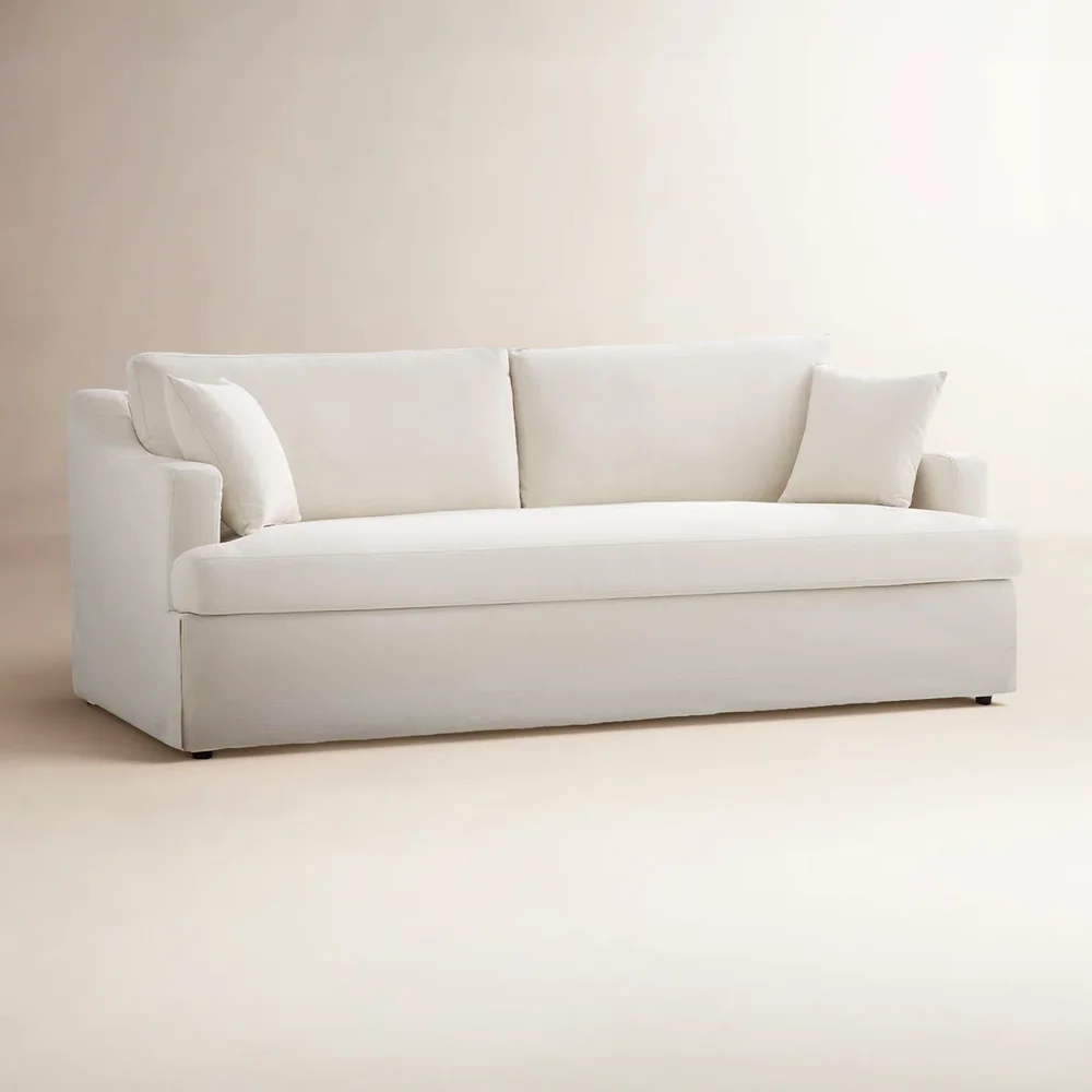 Lucie 88.5" W Slipcovered Sofa