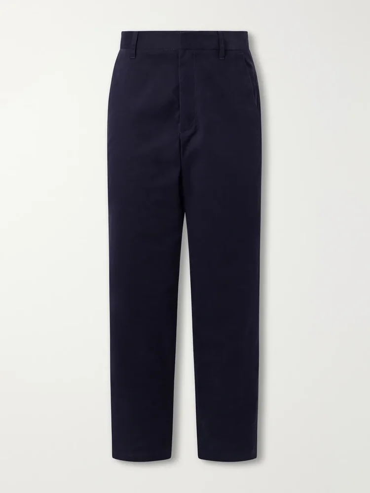 Chino Tech Straight-Leg Cotton-Blend Twill Trousers