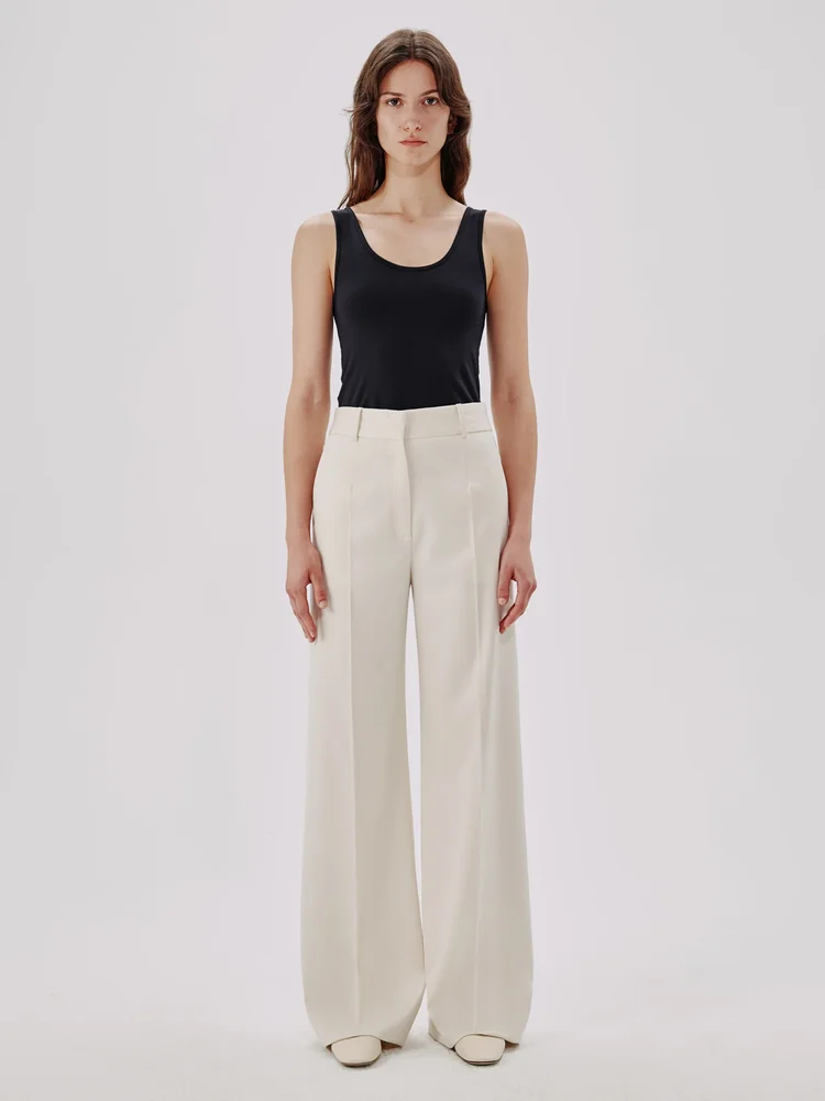 Wide Leg Suit Pant
