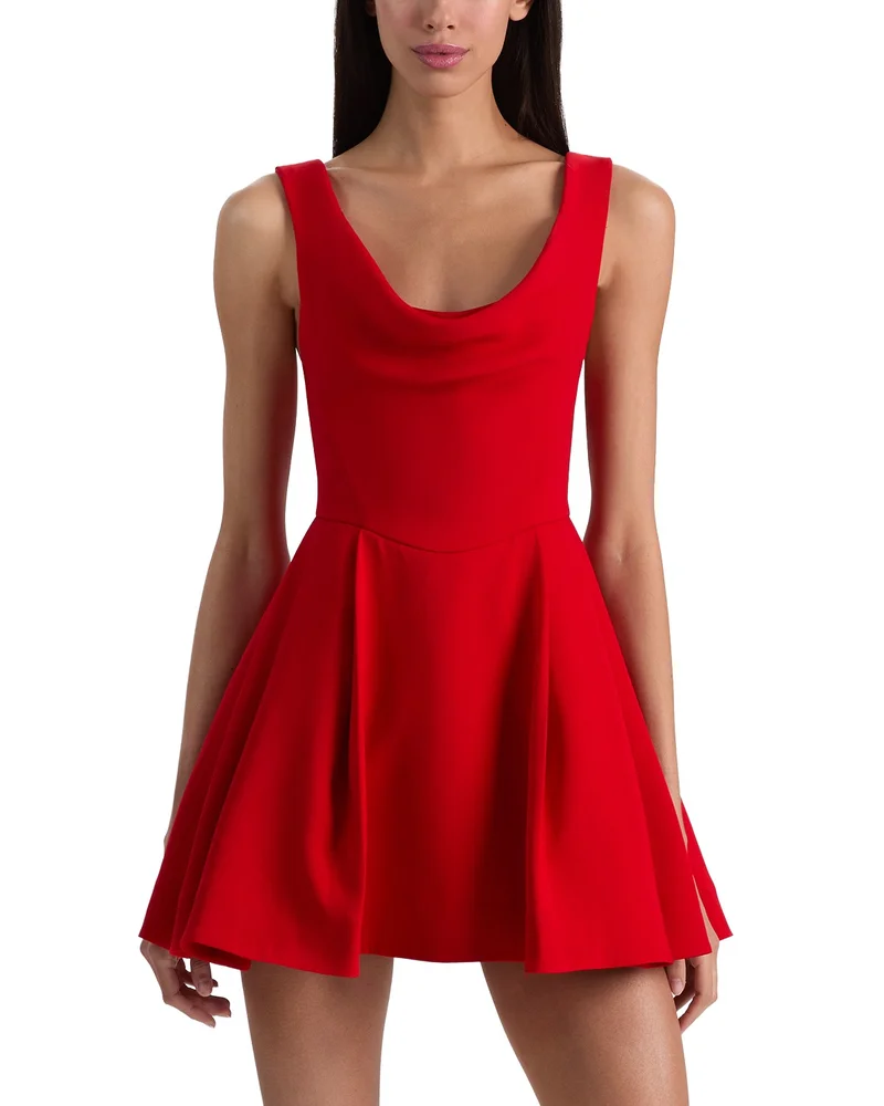 Estrella Drape Flare Dress