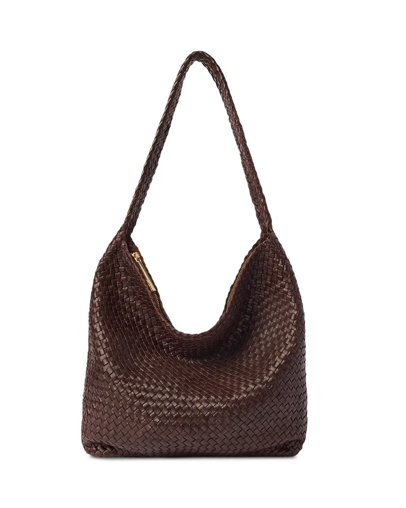 Woven Leather Shoulder Bag
