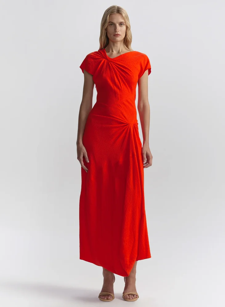ALC Willa Textured Crepe Midi Dress