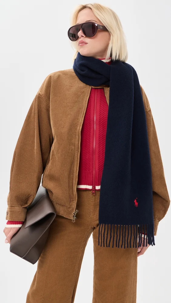 Solid Recycled Wool Scarf